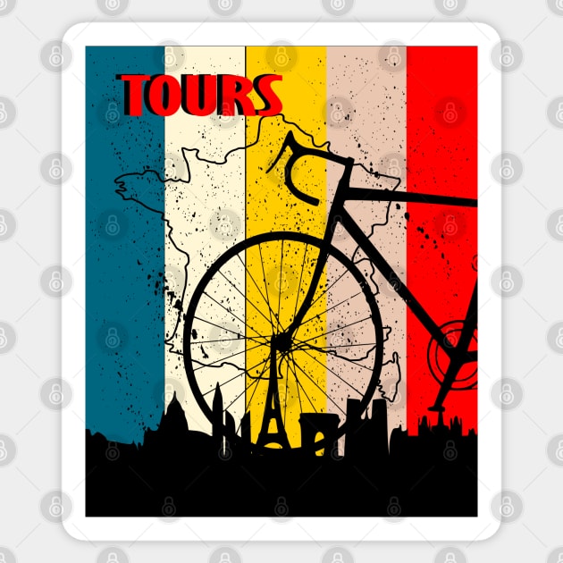 Tours france Sticker by vintagejoa